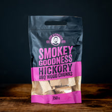 Load image into Gallery viewer, 11399 Smokey Goodness BBQ Wood Chunks Hickory