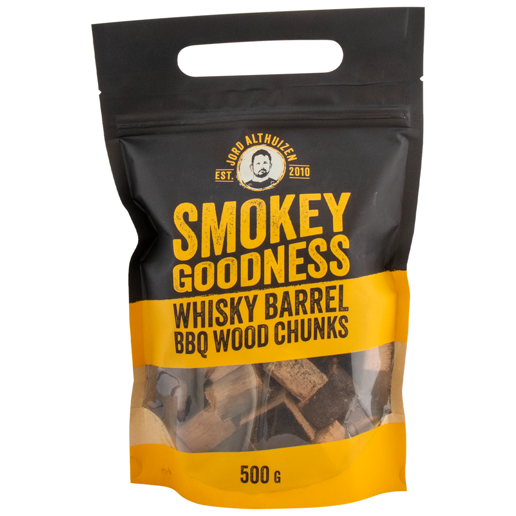 11401 Smokey Goodness BBQ Wood Chunks Whiskey Barrel