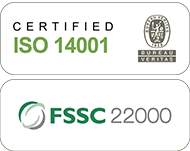 ISO 14001 en FSSC 22000 certificaten